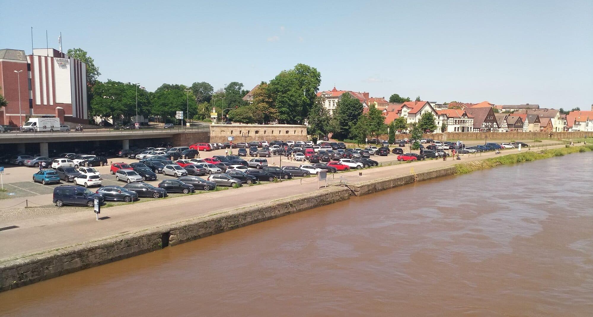 Blick auf Minden an der Weser